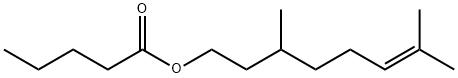 CITRONELLYL VALERATE 구조식 이미지