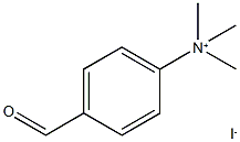 4-포르밀-N,N,N-트리메틸벤젠아미늄·요오다이드 구조식 이미지