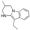 Pyrimido[1,2-a]indole, 10-ethyl-1,2,3,4-tetrahydro-3-methyl- (9CI) Structure