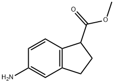 5-Amino-2,3-dihydro-1H-indene-1-carboxylic acid methyl ester 구조식 이미지