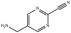 2-Pyrimidinecarbonitrile, 5-(aminomethyl)- (9CI) Structure