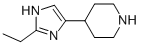 Piperidine,  4-(2-ethyl-1H-imidazol-4-yl)-  (9CI) 구조식 이미지