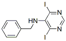 N-BENZYL-4,6-DIIODOPYRIMIDIN-5-AMINE 구조식 이미지