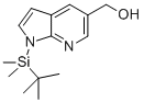 1H-Pyrrolo[2,3-b]pyridine-5-methanol, 1-[(1,1-dimethylethyl)dimethylsilyl]- Structure