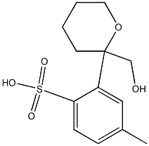 Tetrahydro-2H-pyran-2-ylmethyl 4-methylbenzenesulfonate 구조식 이미지