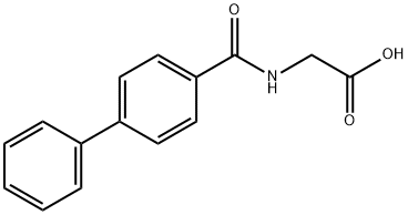 (BIPHENYL-4-CARBONYL)-AMINO]-아세트산 구조식 이미지