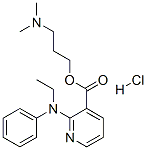 3-디메틸아미노프로필2-(에틸-페닐-아미노)피리딘-3-카르복실레이트염산염 구조식 이미지