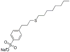 p-[3-(옥틸티오)프로필]벤젠술폰산나트륨염 구조식 이미지