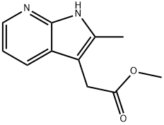 METHYL(2-METHYL-1H-PYRROLO[2,3-B]피리딘3-YL)아세테이트 구조식 이미지
