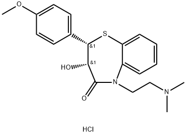 DESACETYL DILTIAZEM HCL 구조식 이미지