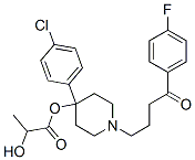 [4-(4-chlorophenyl)-1-[4-(4-fluorophenyl)-4-oxo-butyl]-4-piperidyl] 2-hydroxypropanoate Structure