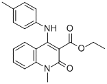 Ethyl 1-methyl-4-((4-methylphenyl)amino)-2-oxo-1,2-dihydro-3-quinoline carboxylate 구조식 이미지