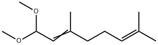 1,1-Dimethoxy-3,7-dimethylocta-2,6-diene 구조식 이미지