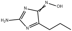 4H-Imidazol-4-one,2-amino-5-propyl-,oxime(9CI) 구조식 이미지