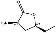 2(3H)-Furanone,3-amino-5-ethyldihydro-,cis-(9CI) 구조식 이미지