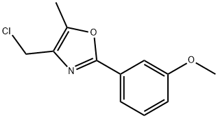 4-(CHLOROMETHYL)-2-(3-METHOXYPHENYL)-5-METHYL-1,3-OXAZOLE Structure