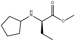 Butanoic acid, 2-(cyclopentylamino)-, methyl ester, (2R)- Structure