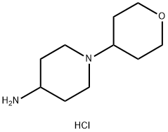1-(Tetrahydro-2H-pyran-4-yl)-4-piperidinaMine dihydrochloride Structure