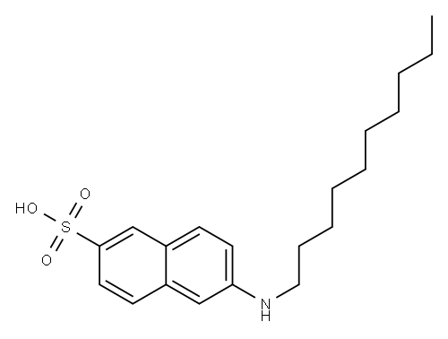 2-(N-decyl)aminonaphthalene-6-sulfonic acid Structure