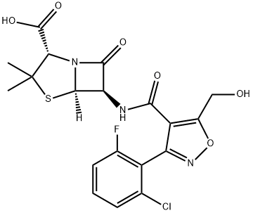 5-Hydroxymethyl Flucloxacillin Structure