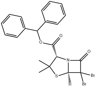 BENZYL 6,6-DIBROMOPENICILLANATE Structure