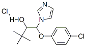알파-(tert-부틸)-베타-(4-클로로페녹시)-1H-이미다졸-1-에탄올모노하이드로클로라이드 구조식 이미지