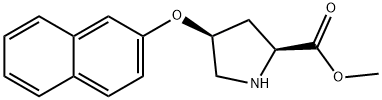 L-PROLINE, 4-(2-NAPHTHALENYLOXY)-, METHYL ESTER, (4S)- Structure