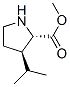 L-Proline, 3-(1-methylethyl)-, methyl ester, (3R)- (9CI) Structure