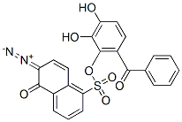 6-benzoyl-2,3-dihydroxyphenyl 6-diazo-5,6-dihydro-5-oxonaphthalene-1-sulphonate Structure