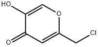 (2-클로로메틸)-5-HYDROXY-4H-PYRAN-4-ONE 구조식 이미지