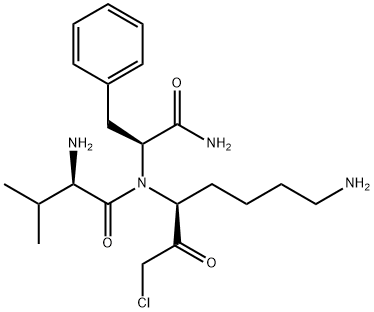 D-VAL-PHE-LYS CHLOROMETHYL KETONE, DIHYDROCHLORIDE 구조식 이미지