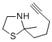 2-Methyl-2-(4-pentenyl)thiazolidne 구조식 이미지