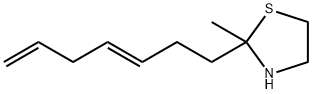 2-[(3E)-hepta-3,6-dienyl]-2-methyl-thiazolidine Structure