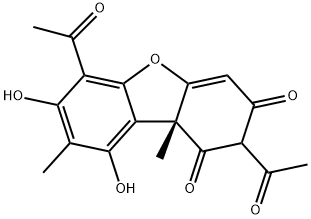 (+)-Usniacin Structure