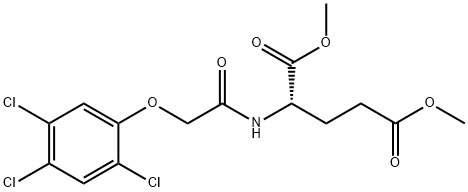 N-[(2,4,5-Trichlorophenoxy)acetyl]-L-glutamic acid dimethyl ester Structure