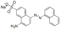나트륨8-아미노-5-(나프틸아조)나프탈렌-2-술포네이트 구조식 이미지
