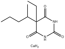 5-ethyl-5-(sec-pentyl)barbituric acid, calcium salt  Structure