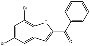 (5,7-DIBROMO-1-BENZOFURAN-2-YL)(PHENYL)METHANONE Structure