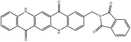 2-[(1,3-dihydro-1,3-dioxo-2H-isoindol-2-yl)methyl]-5,12-dihydroquino[2,3-b]acridine-7,14-dione Structure