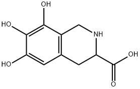 3-Isoquinolinecarboxylic acid, 1,2,3,4-tetrahydro-6,7,8-trihydroxy- (9CI) Structure