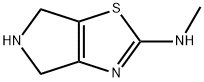 4H-Pyrrolo[3,4-d]thiazol-2-amine,  5,6-dihydro-N-methyl- Structure