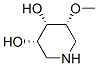 3,4-Piperidinediol,5-methoxy-,[3S-(3alpha,4alpha,5alpha)]-(9CI) 구조식 이미지