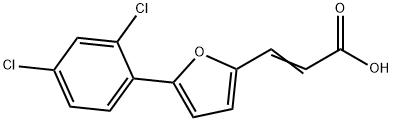 3-[5-(2,4-dichlorophenyl)-2-furyl]acrylic acid Structure