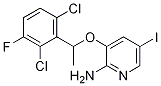 3-[1-(2,6-dichloro-3-fluorophenyl)ethoxy]-5-요오도피리딘-2-아민 구조식 이미지