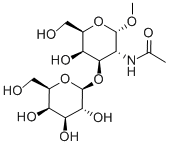 Methyl 2-Acetamido-2-Deoxy-3-O-(b-D-Galactopyranosyl)-a-D-Galactopyranoside Structure