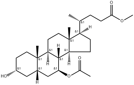 7-O-아세틸우르소데옥시콜산메틸에스테르 구조식 이미지