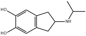 1H-Indene-5,6-diol, 2,3-dihydro-2-[(1-methylethyl)amino]- (9CI) Structure