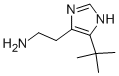 1H-이미다졸-4-에탄아민,5-(1,1-디메틸에틸)- 구조식 이미지