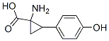 시클로프로판카르복실산,1-아미노-2-(4-히드록시페닐)-(9CI) 구조식 이미지