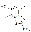 6-벤조티아졸롤,2-아미노-4,5,7-트리메틸- 구조식 이미지